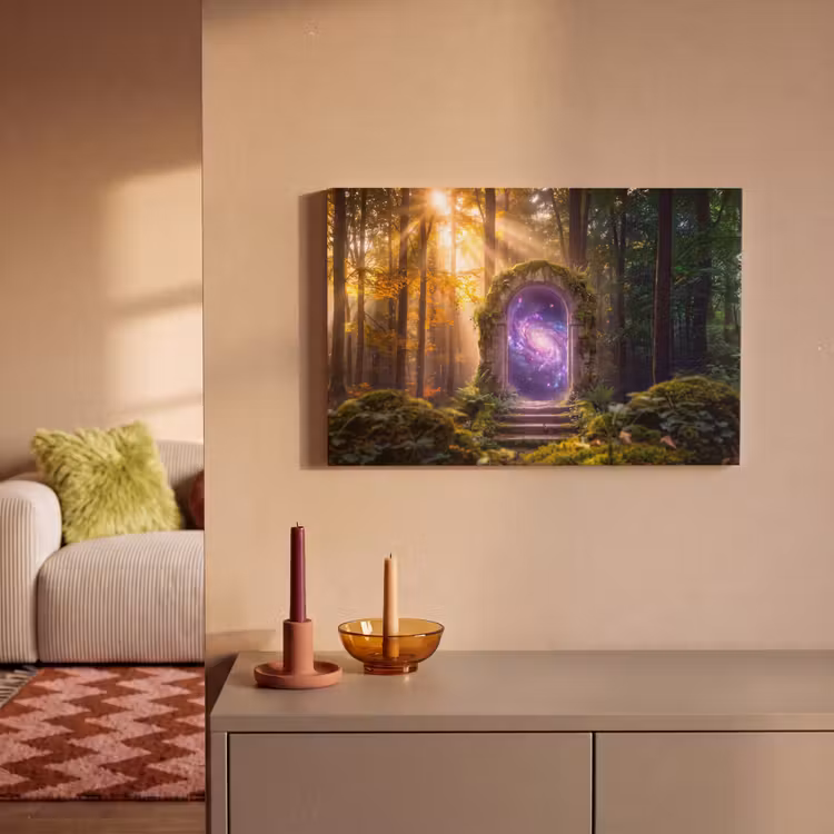 Canvas schilderij - Poort - Kosmos - Bos — 2