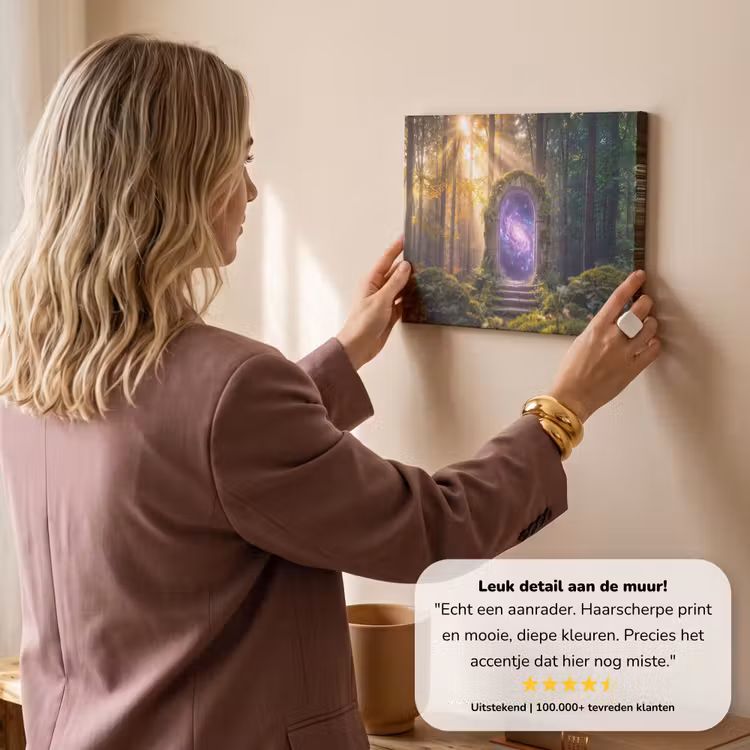 Canvas schilderij - Poort - Kosmos - Bos — 3