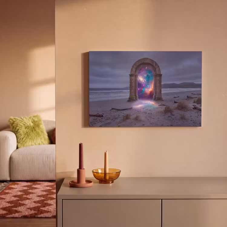 Canvas schilderij - Poort - Strand - Ruimte — 2
