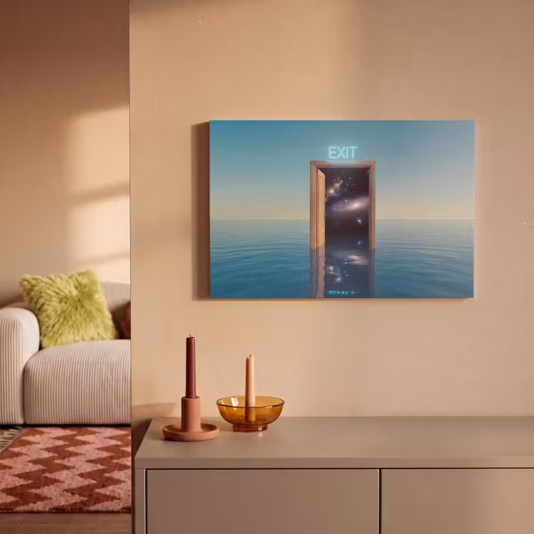 Canvas schilderij - Deur - Ruimte - Abstract — 2