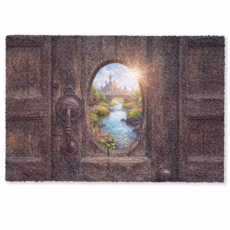 Deurmat - Kasteel - Rivier - Natuur — 1