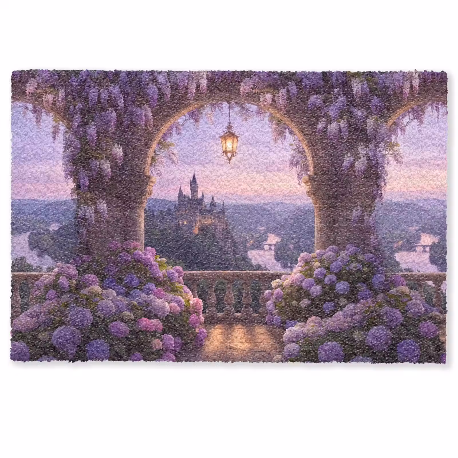 Deurmat - Kasteel - Rivier - Avond — 1