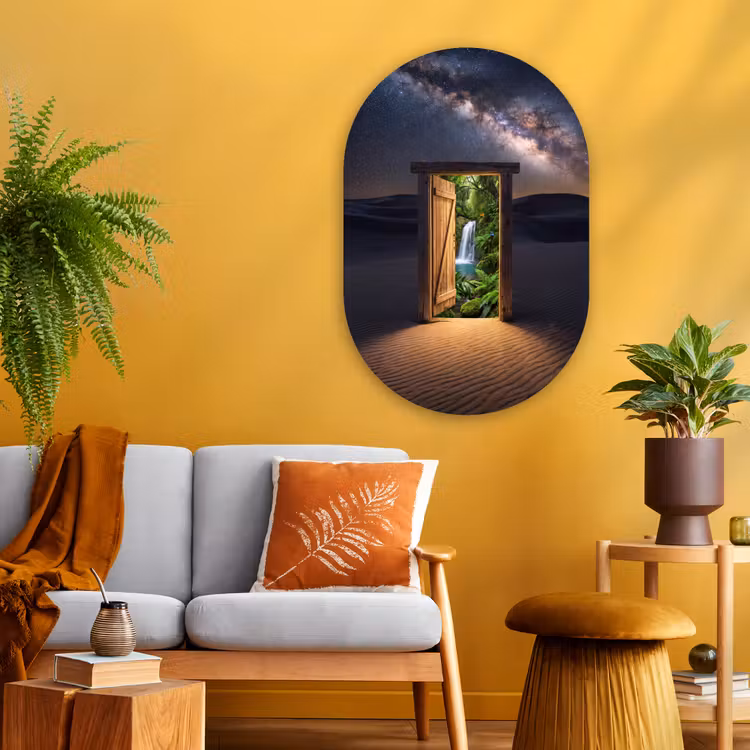 Muurovaal - Glas - Deur - Woestijn - Natuur — 3