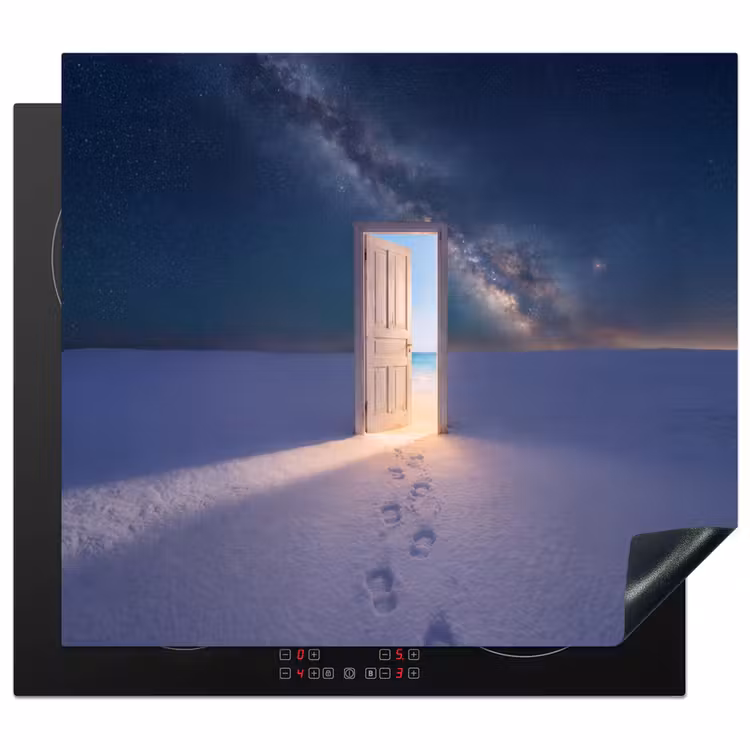 Inductie beschermer - Deur - Sneeuw - Strand — 1