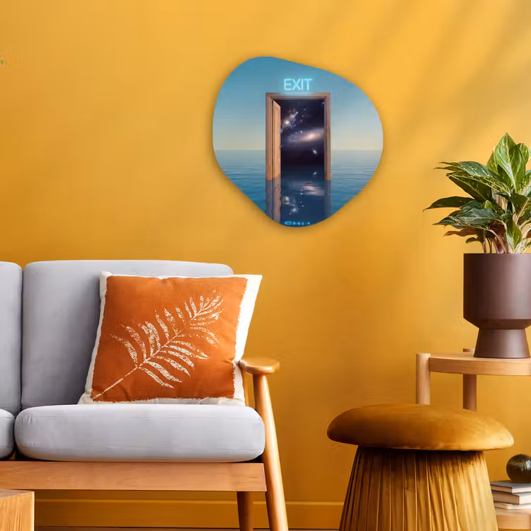 Organisch schilderij - Forex - Deur - Ruimte - Abstract — 3