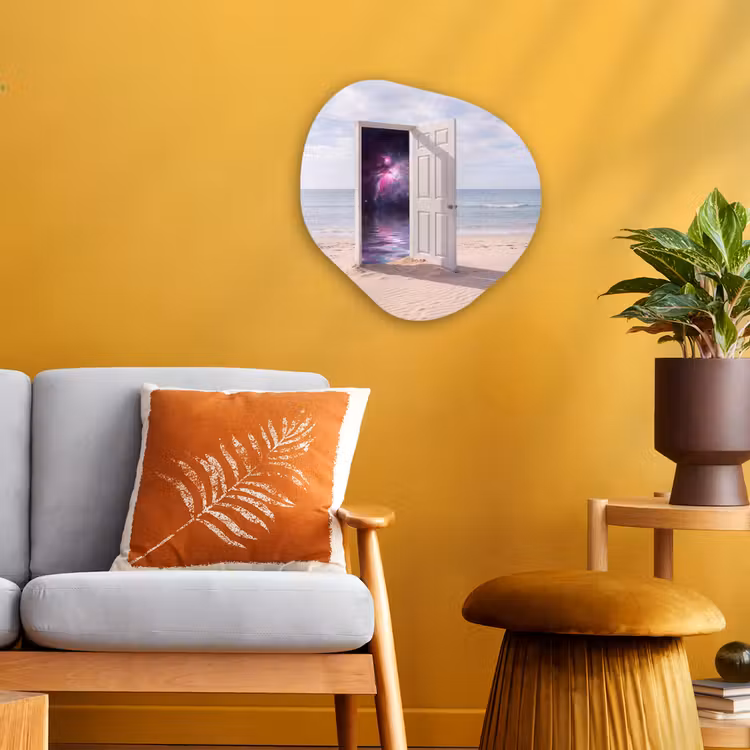 Organisch schilderij - Forex - Deur - Strand - Kosmos — 3
