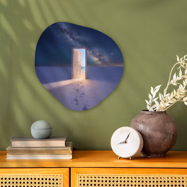 Organisch schilderij - Forex - Deur - Sneeuw - Strand — 2