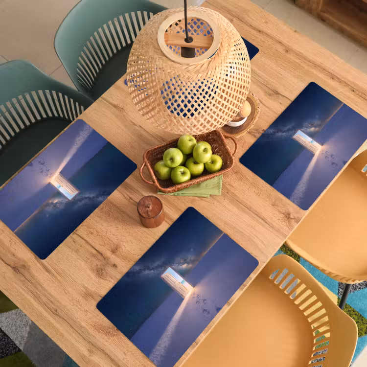 Placemat - 6 stuks - Deur - Sneeuw - Strand — 4
