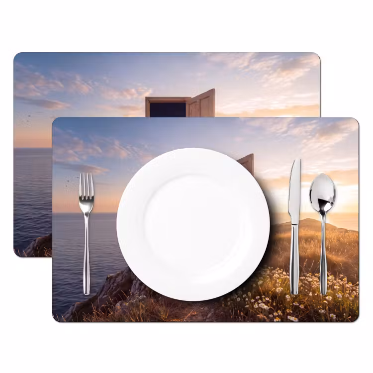 Placemat - 6 stuks - Deur - Sterren - Natuur — 2
