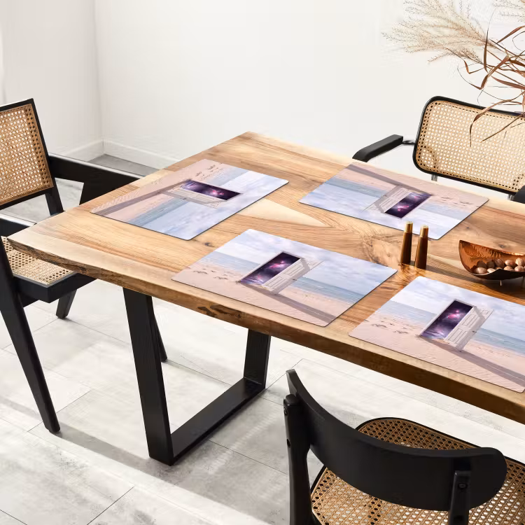 Placemat - 6 stuks - Deur - Strand - Kosmos — 3