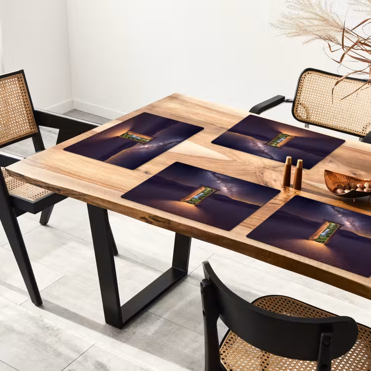 Placemat - 6 stuks - Deur - Woestijn - Natuur — 3