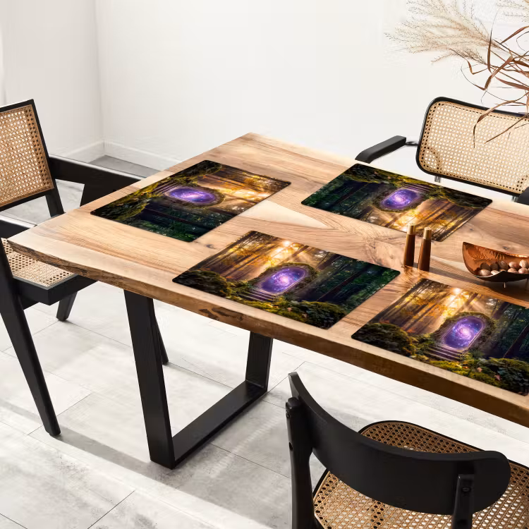 Placemat - 6 stuks - Poort - Kosmos - Bos — 3