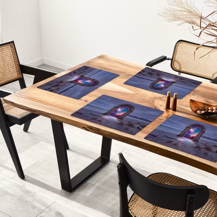 Placemat - 6 stuks - Poort - Strand - Ruimte — 3
