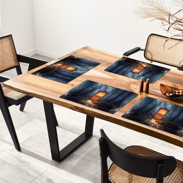 Placemat - 6 stuks - Spiegel - Bos - Natuur — 3