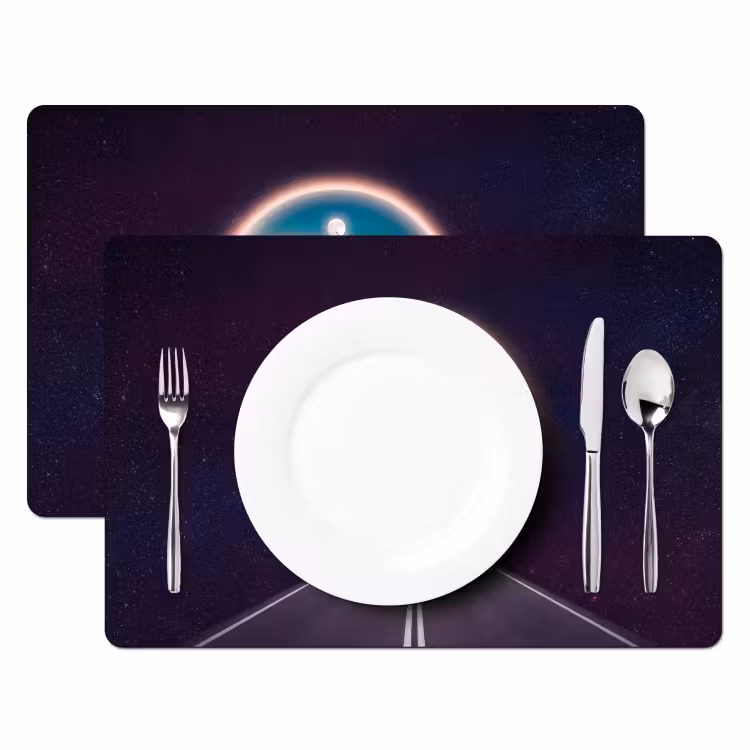 Placemat - 6 stuks - Weg - Woestijn - Natuur — 2