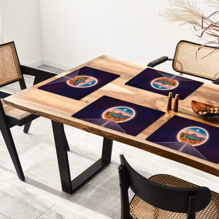 Placemat - 6 stuks - Weg - Woestijn - Natuur — 3