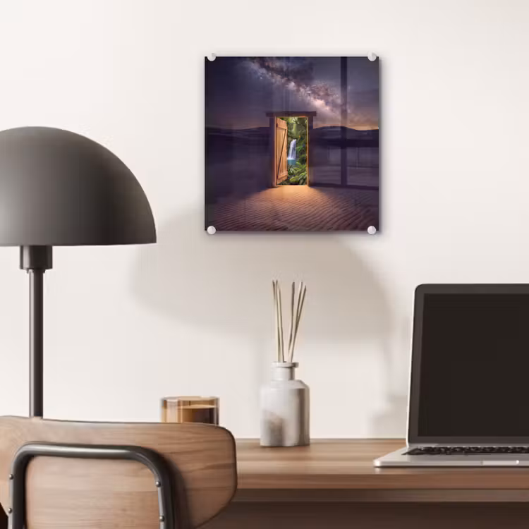 Glas schilderij - Deur - Woestijn - Natuur — 7