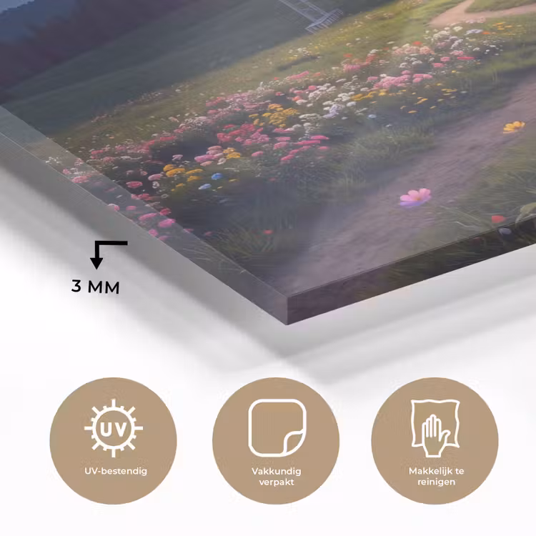 Glas schilderij - Scherm - Stad - Natuur — 3