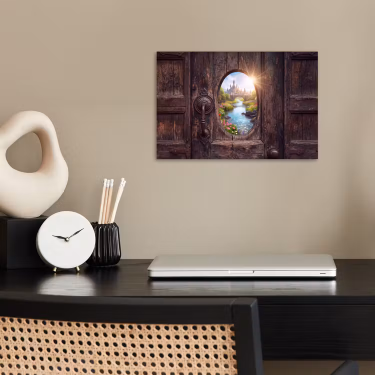 Poster - Kasteel - Rivier - Natuur — 2