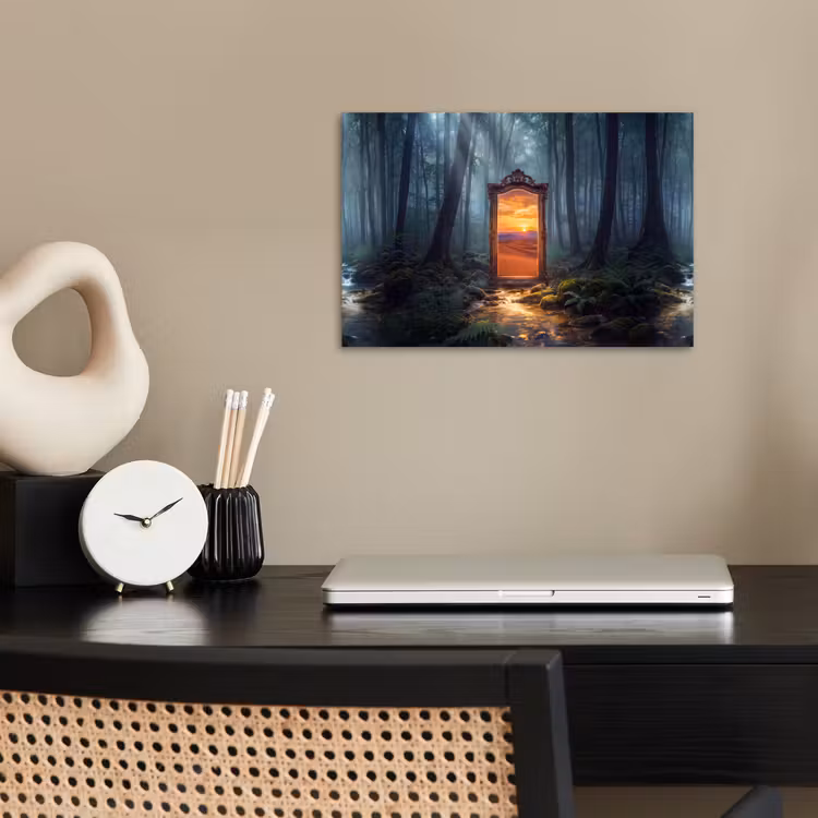 Poster - Spiegel - Bos - Natuur — 2