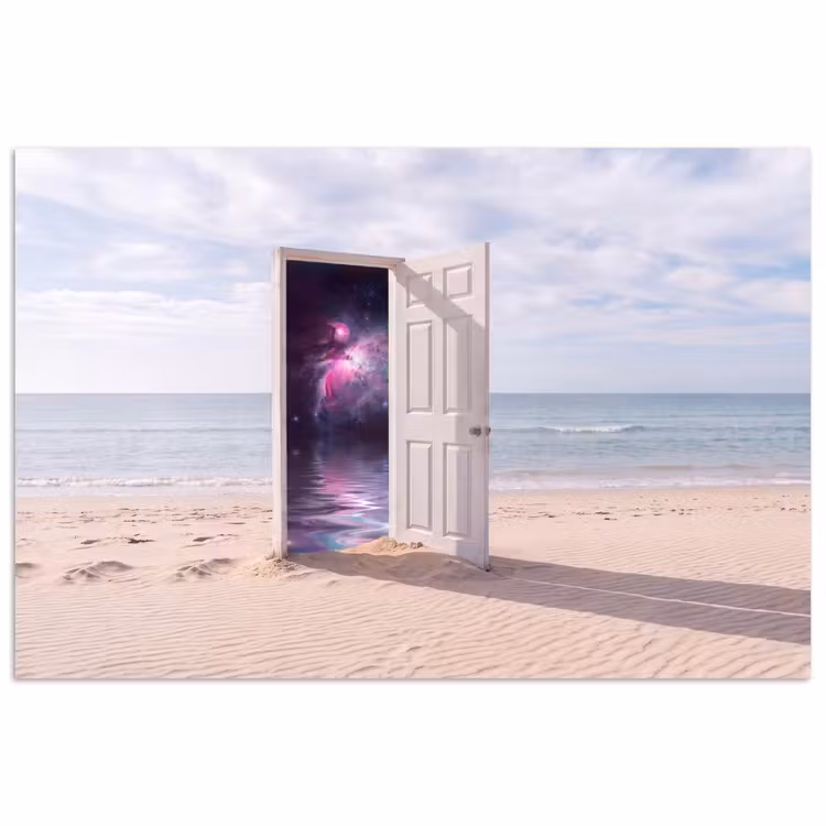 Poster - Deur - Strand - Kosmos — 1