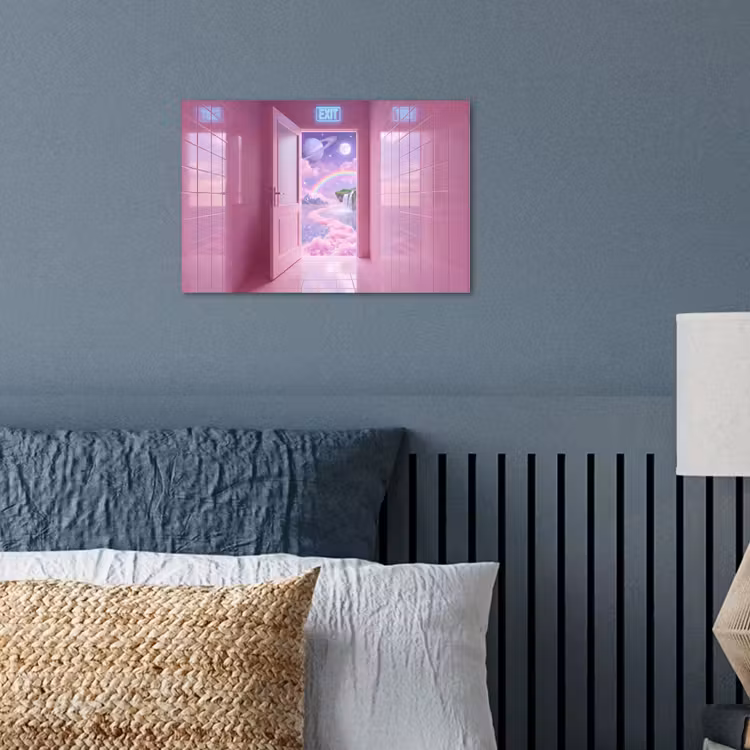Poster - Roze deur - Fantasie — 3