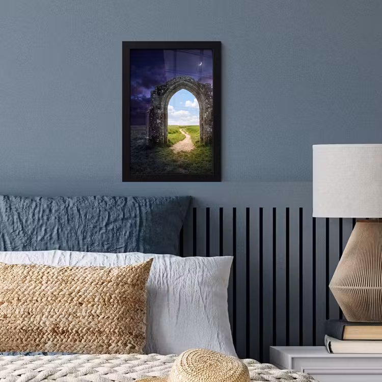 Poster met lijst - Boog - Landschap - Contrast — 3
