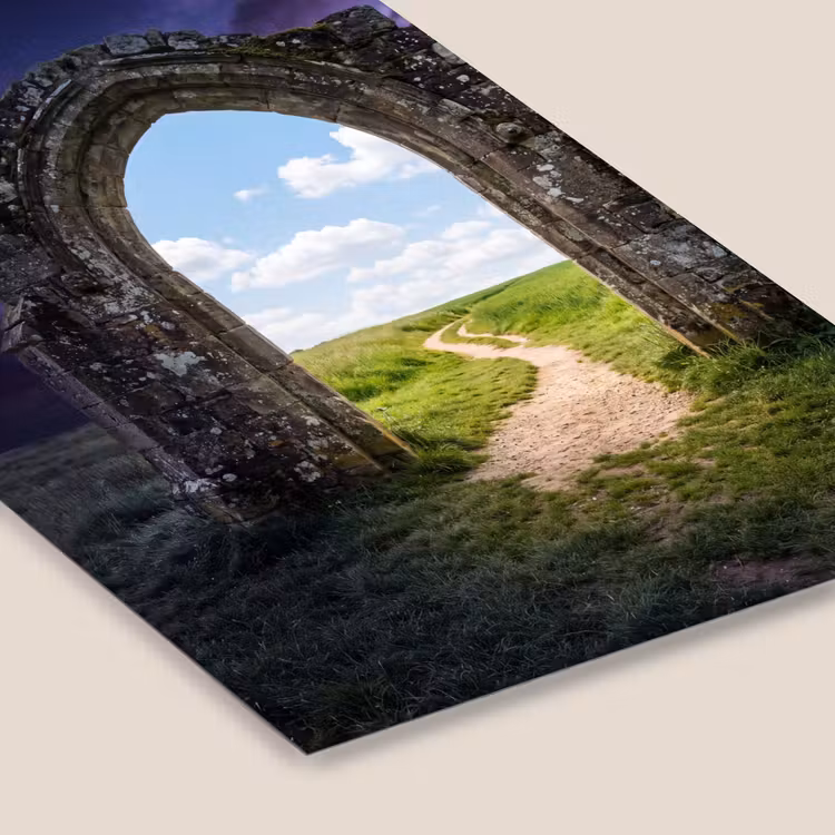 Poster met lijst - Boog - Landschap - Contrast — 7