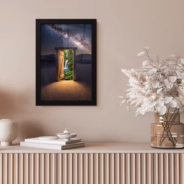 Poster met lijst - Deur - Woestijn - Natuur — 5