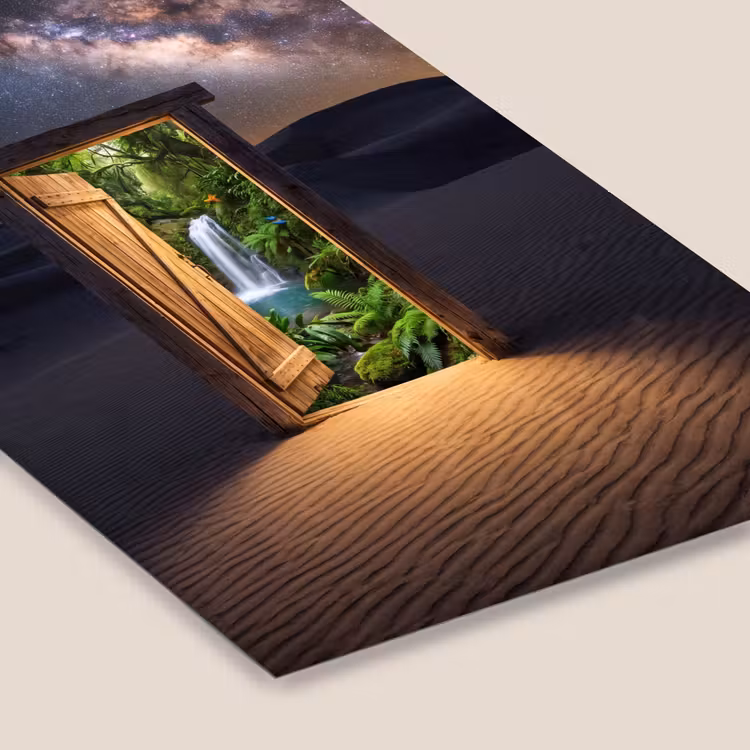 Poster met lijst - Deur - Woestijn - Natuur — 7