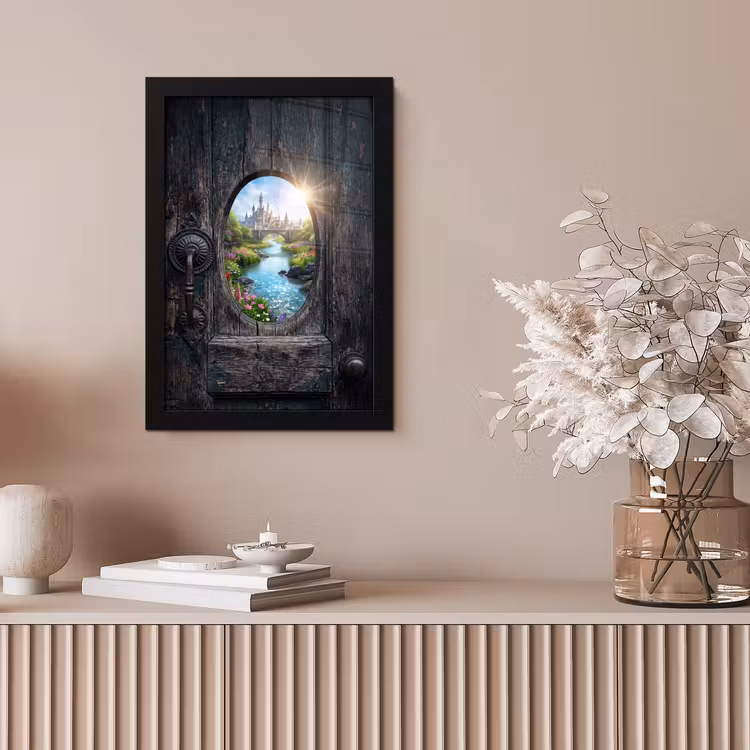 Poster met lijst - Kasteel - Rivier - Natuur — 5