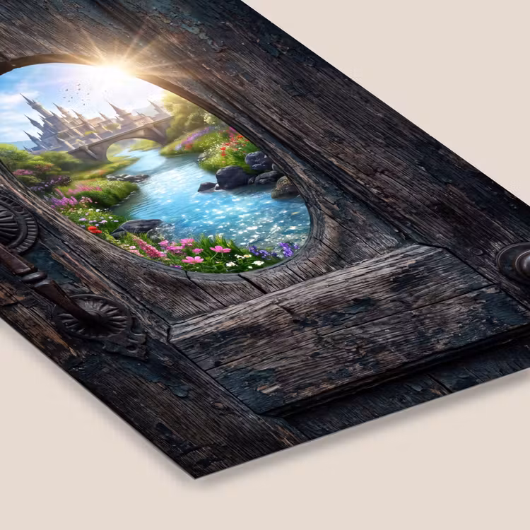Poster met lijst - Kasteel - Rivier - Natuur — 7
