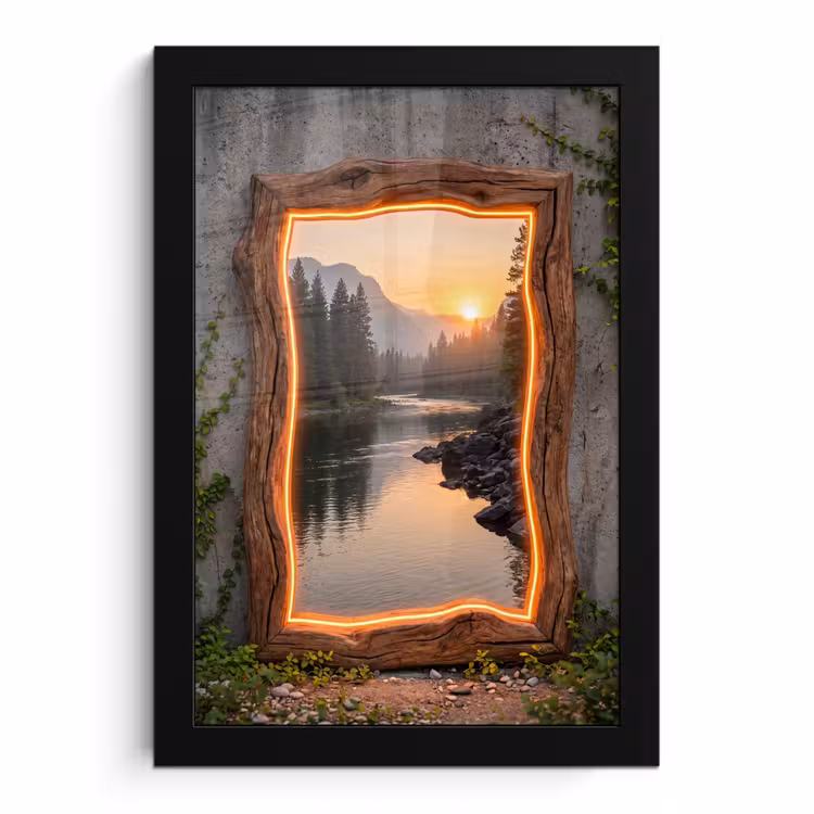 Poster met lijst - Landschap - Kader - Licht — 1