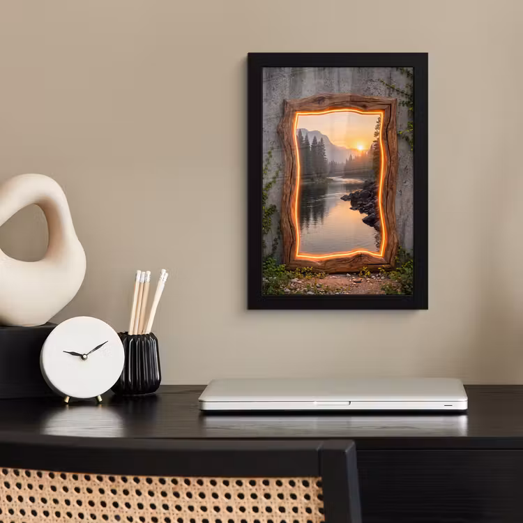 Poster met lijst - Landschap - Kader - Licht — 2