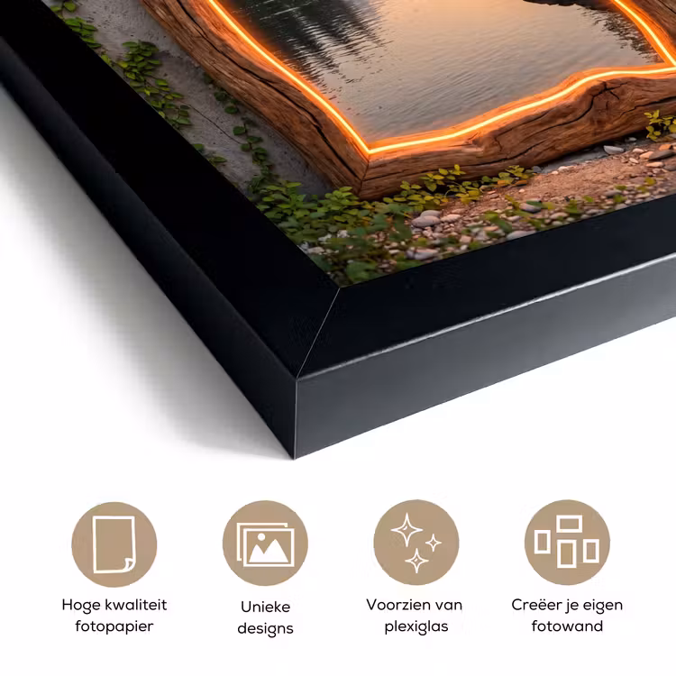 Poster met lijst - Landschap - Kader - Licht — 6