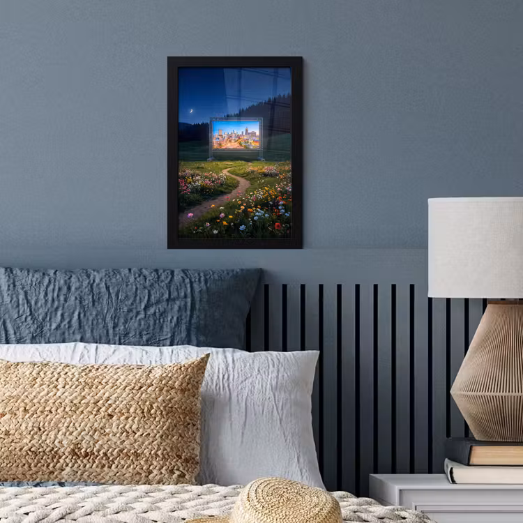 Poster met lijst - Scherm - Stad - Natuur — 3