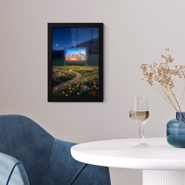 Poster met lijst - Scherm - Stad - Natuur — 4