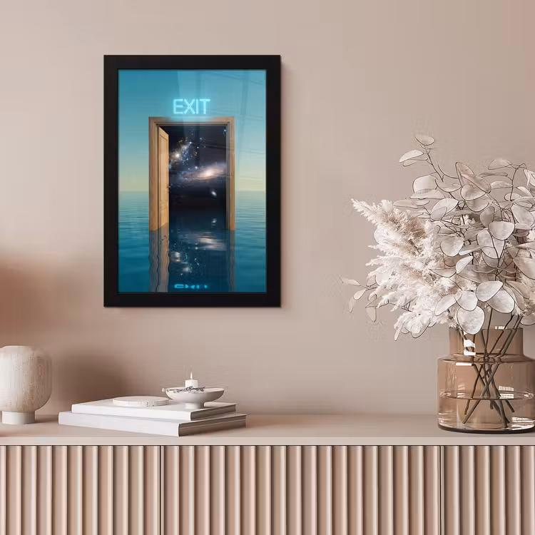 Poster met lijst - Deur - Ruimte - Abstract — 5