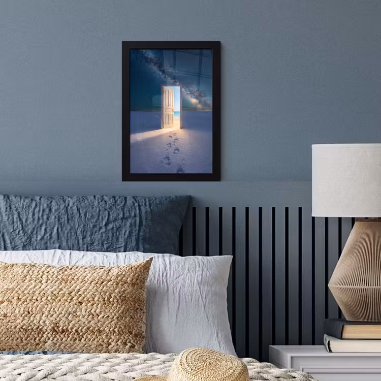 Poster met lijst - Deur - Sneeuw - Strand — 3