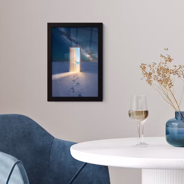 Poster met lijst - Deur - Sneeuw - Strand — 4