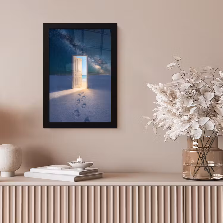 Poster met lijst - Deur - Sneeuw - Strand — 5