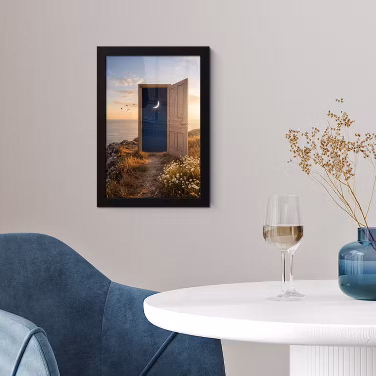 Poster met lijst - Deur - Sterren - Natuur — 4