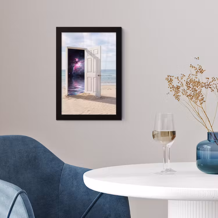 Poster met lijst - Deur - Strand - Kosmos — 4