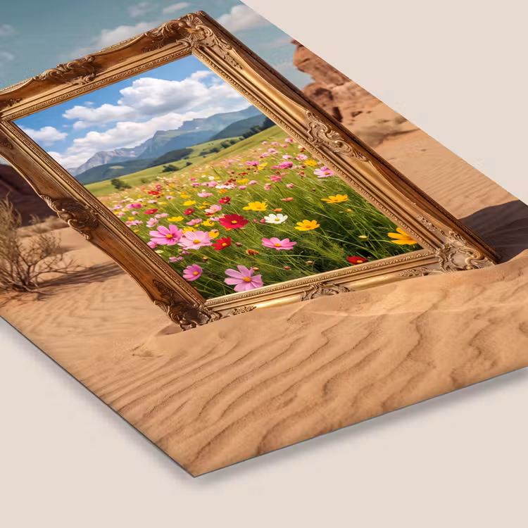 Poster met lijst - Kader - Woestijn - Bloemen — 7