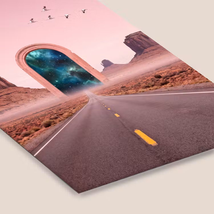 Poster met lijst - Landschap - Poort - Ruimte — 7