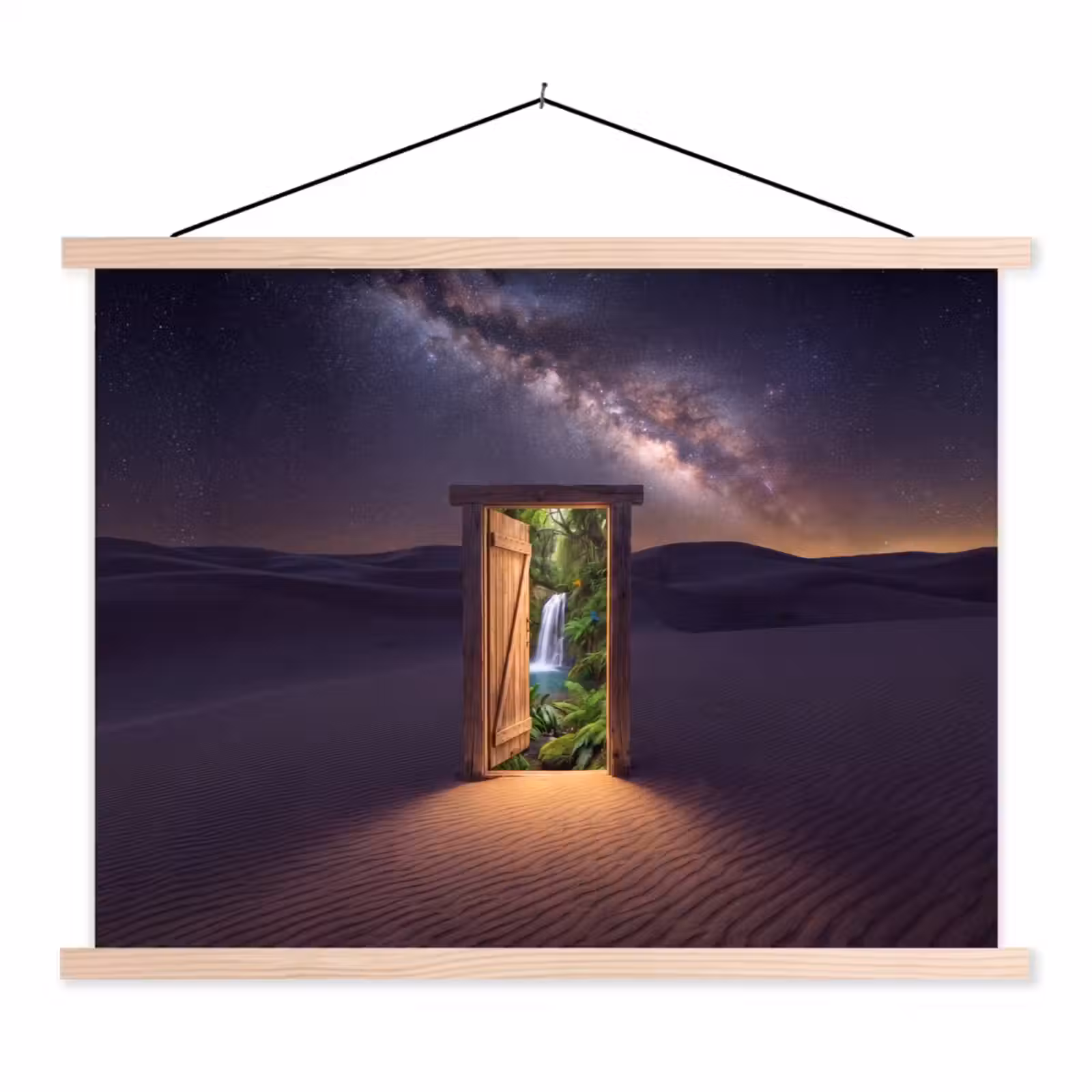 Schoolplaat - Deur - Woestijn - Natuur — 1