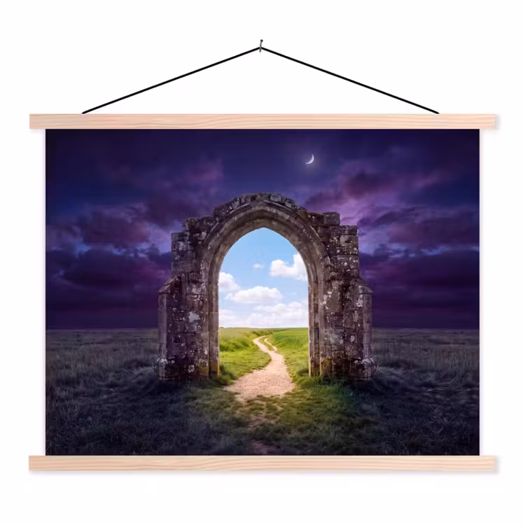 Schoolplaat - Boog - Landschap - Contrast — 1