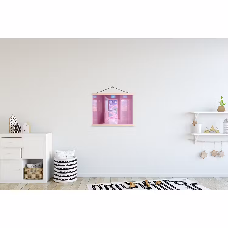 Schoolplaat - Roze deur - Fantasie — 3