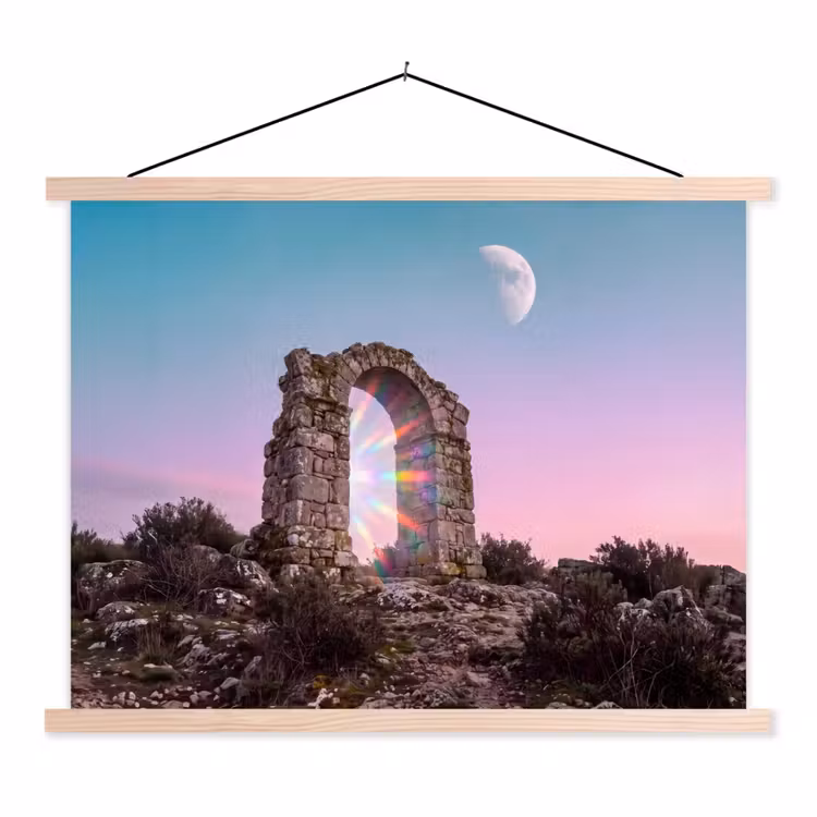 Schoolplaat - Boog - Regenboog - Maan — 1