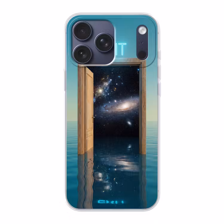 Telefoonhoesje Softcase - Deur - Ruimte - Abstract — 1